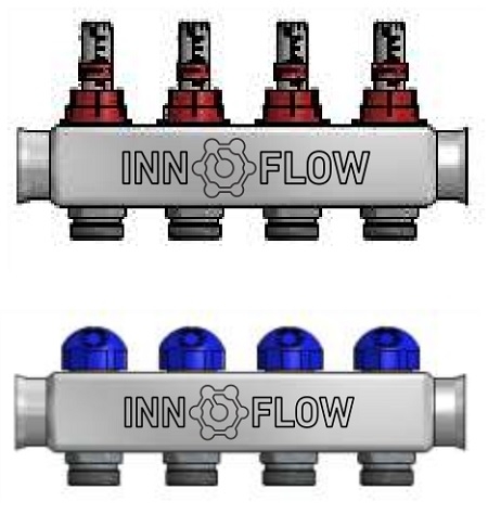 Distr. inox incalzire in pard. INNOFLOW INFLW-03 - 2 circ.