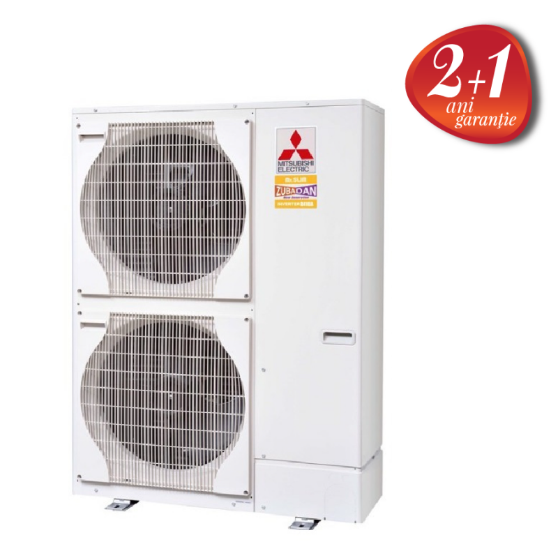Unitate externa pompa de caldura aer-apa, Mitsubishi, Zubadan , split, incalzire/racire, INV+EVI
